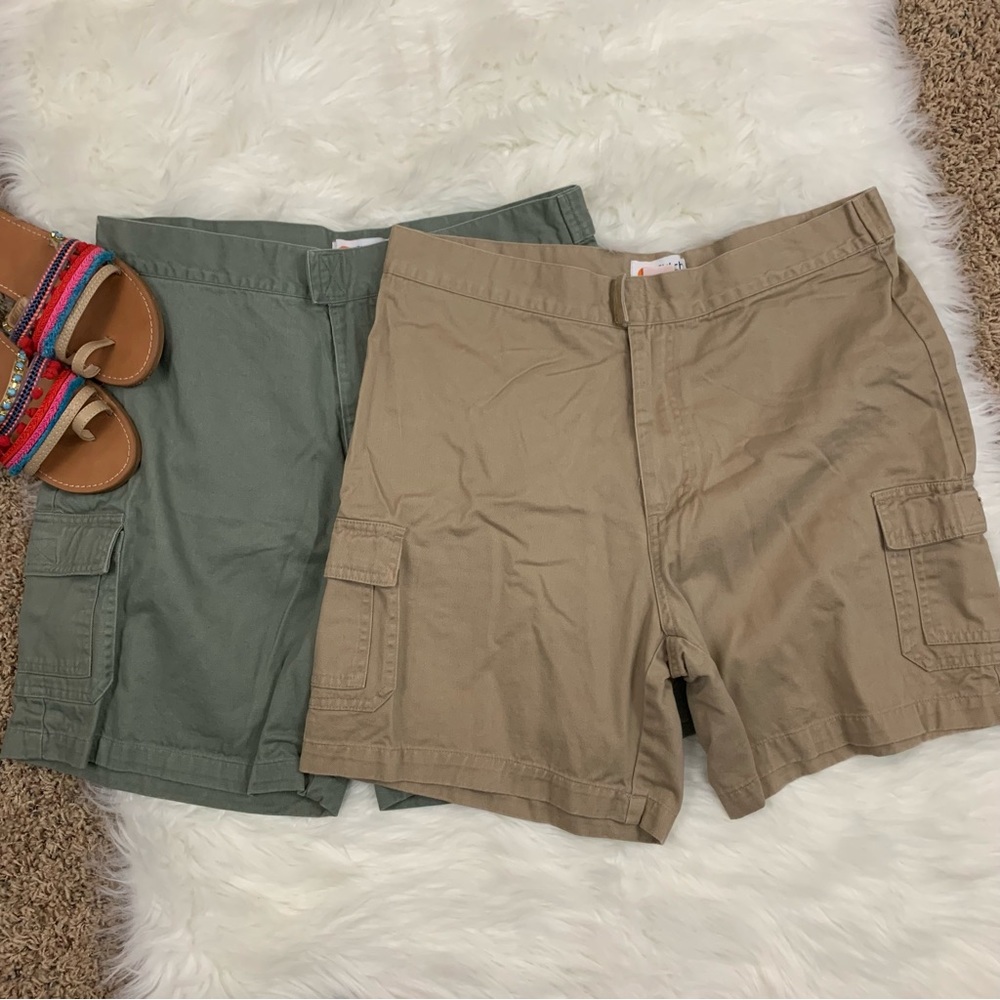 Stitch Basic Cotton Cargo Shorts Duo